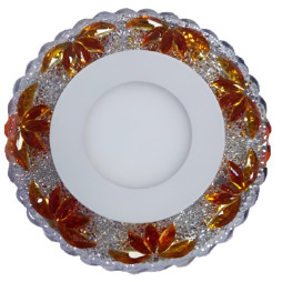 LED panel Lemanso "Palm" 3+3W with yellow backlight 350Lm 4500K 175-265V / LM1010 circle