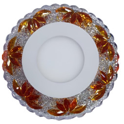 LED panel Lemanso "Palm" 3+3W with blue backlight 350Lm 4500K 175-265V / LM1010 circle