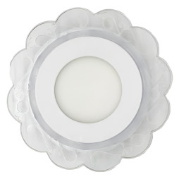 LED panel Lemanso "Daisy" 3+3W with pink backlight 320Lm 4500K 175-265V / LM909 circle