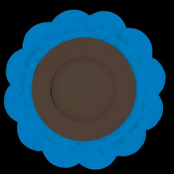 LED panel Lemanso "Daisy" 3+3W with blue backlight 320Lm 4500K 175-265V / LM909 circle