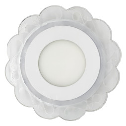 LED panel Lemanso "Daisy" 3+3W with blue backlight 320Lm 4500K 175-265V / LM909 circle