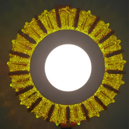 LED panel Lemanso "Daisy" 3+3W with yellow backlight 350Lm 4500K 175-265V / LM1005 circle