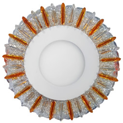 LED panel Lemanso "Daisy" 3+3W with yellow backlight 350Lm 4500K 175-265V / LM1005 circle