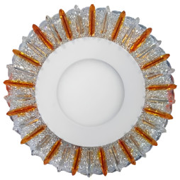 LED panel Lemanso "Snowflake" 3+3W with pink backlight 350Lm 4500K 175-265V / LM1005 circle