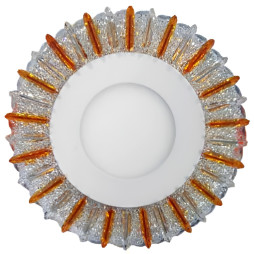 LED panel Lemanso "Snowflake" 3+3W with blue backlight 350Lm 4500K 175-265V / LM1005 circle