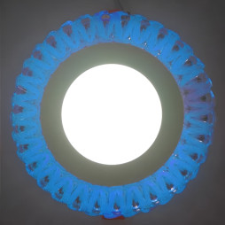 LED panel Lemanso "Spiral" 3+3W with blue backlight 350Lm 4500K 175-265V / LM1009 circle