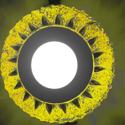 LED panel Lemanso "Arrow" 3+3W with yellow backlight 350Lm 4500K 175-265V / LM1007 circle