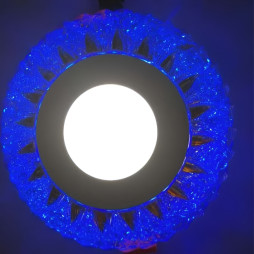 LED panel Lemanso "Arrow" 3+3W with blue backlight 350Lm 4500K 175-265V / LM1007 circle