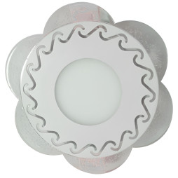 LED panel Lemanso "Shadow" 3+3W with yellow backlight 350Lm 4500K 175-265V / LM1017 circle