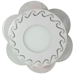 LED panel Lemanso "Shadow" 3+3W with green backlight 350Lm 4500K 175-265V / LM1017 circle