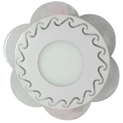 LED panel Lemanso "Shadow" 3+3W with pink backlight 350Lm 4500K 175-265V / LM1017 circle