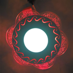 LED panel Lemanso "Shadow" 3+3W with red backlight 350Lm 4500K 175-265V / LM1017 circle