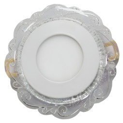 LED panel Lemanso "Wave" 3+3W with blue backlight 350Lm 4500K 175-265V / LM1016 circle