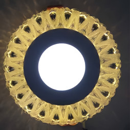 LED panel Lemanso "Cloud" 3+3W with yellow backlight 350Lm 4500K 175-265V / LM1003 circle