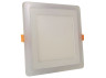 LED panel Lemanso 12+4W with blue backlight 4500K square / LM501