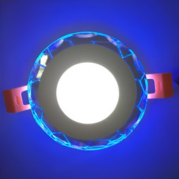 LED panel Lemanso 3+3W with RGB backlight 350Lm 4500K 175-265V / LM1014 round + remote