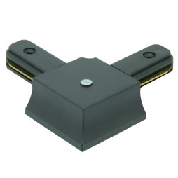 Connector L 2WAYS Lemanso for track systems black / LM568