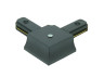 Connector L 2WAYS Lemanso for track systems black / LM568