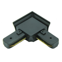 Connector L 2WAYS Lemanso for track systems black / LM568