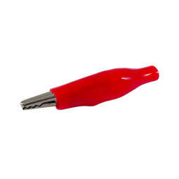 Tester clip (banana) small on red 12V