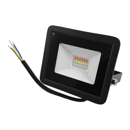 LED floodlight 10w RGB+ remote control IP65 220-240V black LMP76-10 Lemanso