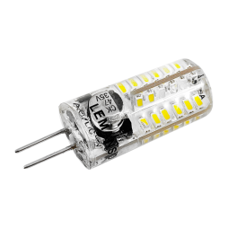 LED lamp G4 48LED 2.5W 200LM 4500K 3014SMD AC/DC12V silicone LM350 Lemanso