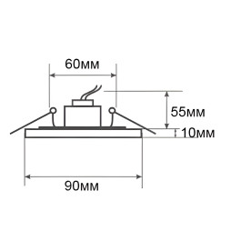 Spot Lemanso ST150 tea-chrome GU5.3