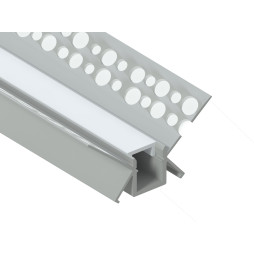 Aluminum profile for LED strip for plasterboard AL-21-1 3 meters anodized internal for plaster corner LEDUA