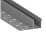 Aluminum profile for LED strip for plasterboard AL-21-3 3 meters anodized for plaster side LEDUA