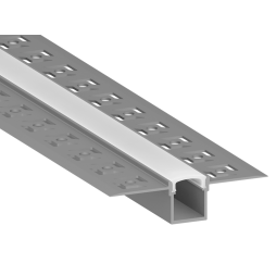 Aluminum profile for LED strip for plasterboard AL-21-4 3 meters anodized under plaster LEDUA