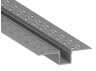 Aluminum profile for LED strip for plasterboard AL-21-4 3 meters anodized under plaster LEDUA
