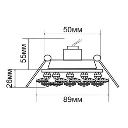 Spot Lemanso CD4141 transparent-gold / ST141