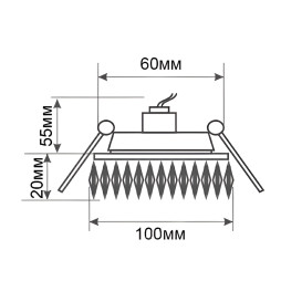 Spot Lemanso ST135 transparent G5.3