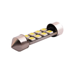 LED car lamp S85-36mm-8smd 2835 black board white 12V LEDUA