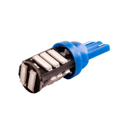 LED car lamp T10-7020-11smd blue 12V LEDUA