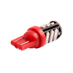 LED car lamp T10-7020-11smd red 12V LEDUA