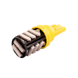 LED car lamp T10-7020-11smd yellow 12V LEDUA