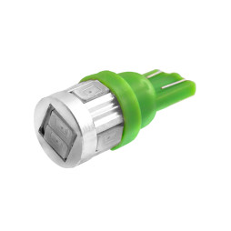 LED car lamp T10-5630-6smd green 12V LEDUA