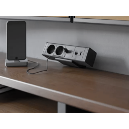 BAR extension cord 2 SCHUKO sockets 1xUSB 1xTYPE-C 1xLAN 1xHDMI 1.5m with plug 180-250V black GTV