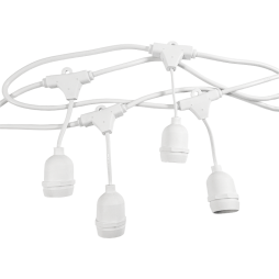 Belt-light LED garland IP65 220-240V 20xE27 + cable 10m + plug (IP44) / white LMA8010 (connecting) only LED Lemanso
