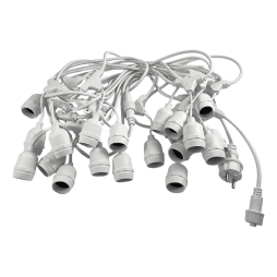 Belt-light LED garland IP65 220-240V 20xE27 + cable 10m + plug (IP44) / white LMA8010 (connecting) only LED Lemanso