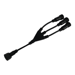 Adapter for garland IP65 cable 10cm 2*0.75mm 220V/ LMA8016 3 sockets - 1 plug Lemanso