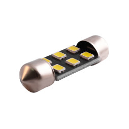LED car bulb S85-36mm-6smd 2835 black board white 12V LEDUA