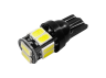 LED car lamp T10-5630-10smd white 12V LEDUA