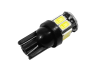 LED car lamp T10-5630-10smd white 12V LEDUA