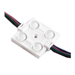 LED modules 5050-4smd 12V IP65 lens RGB LEDUA