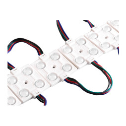 LED modules 5050-4smd 12V IP65 lens RGB LEDUA
