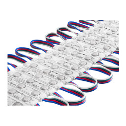 LED modules 5050-3smd 12V IP65 lens RGB LEDUA