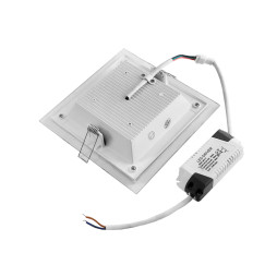 LED recessed DownLight square lamp 220V SMD24/012/003S cw,ww,w 12W(glass)