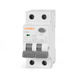 Differential circuit breaker VIDEX RESIST AC 2p 30mA 6kA 25A